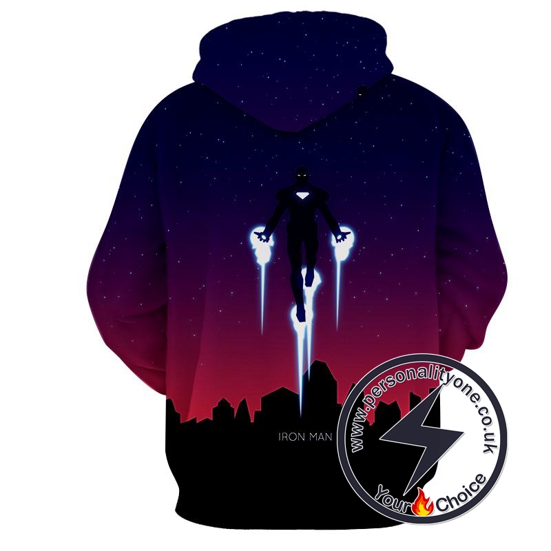 Iron Man - Iron Man 3D - Iron Man Hoodies